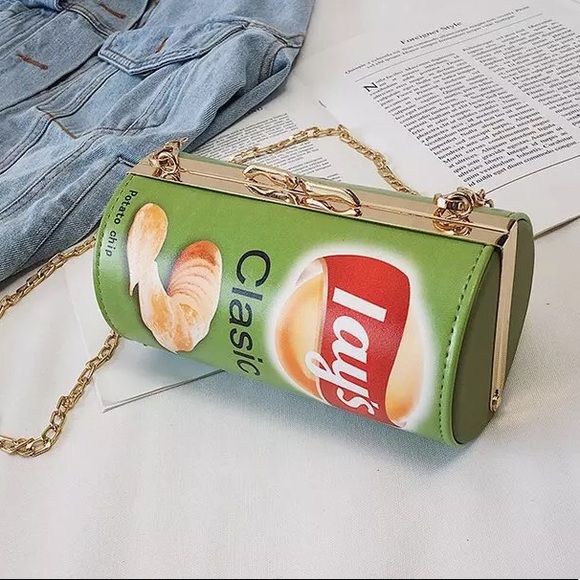 Handbags - 𝕙𝕡x2! Green Potato Chip Purse